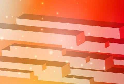 Light Red, Yellow vector backdrop with rhombus. Stock Illustration