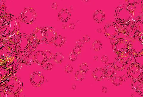 Light Red, Yellow vector backdrop with dots. Stock Illustration