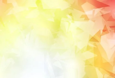 Light Red, Yellow vector backdrop with polygonal shapes. Stock Illustration