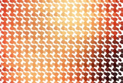 Light Red, Yellow vector background with bubble shapes. Stock Illustration