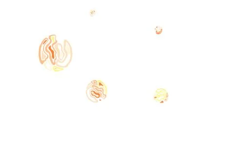 Light Red, Yellow vector background with bubbles. Stockillustratie