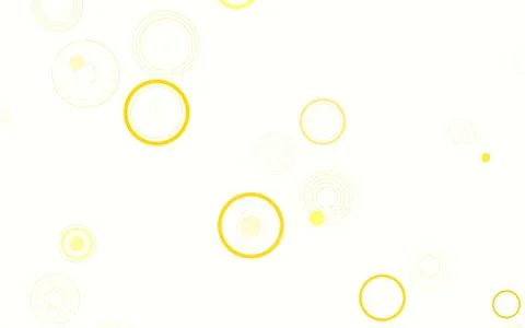 Light Red, Yellow vector background with bubbles. Stock Illustration