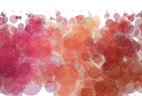 Light Red, Yellow vector background with bubbles. 스톡 일러스트