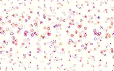 Light Red, Yellow vector background with bubbles. 스톡 일러스트