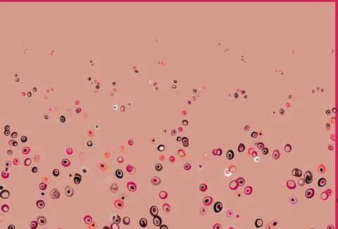 Light Red, Yellow vector background with bubbles. Stockillustratie