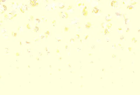 Light Red, Yellow vector background with bubbles. Stock Illustration