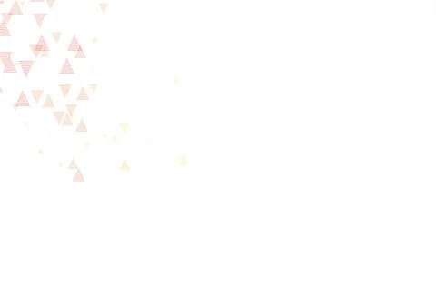 Light Red, Yellow vector background with triangles. 스톡 일러스트