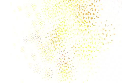 Light Red, Yellow vector background with bubbles. Stock Illustration