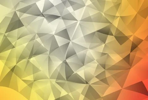 Light Red, Yellow vector background with polygonal style. Stock Illustration