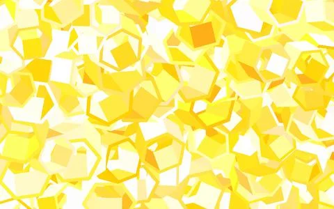 Light Red, Yellow vector background with hexagons. Stock Illustration