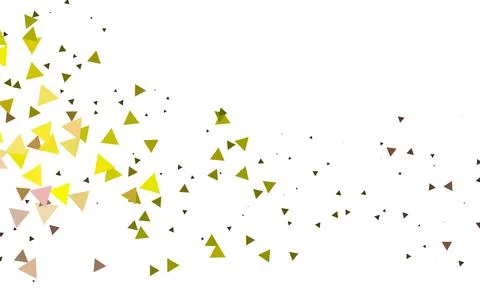 Light Red, Yellow vector background with triangles. Illustration