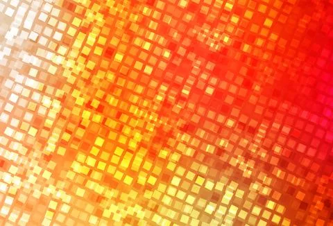 Light Red, Yellow vector background in polygonal style. Illustrazione stock