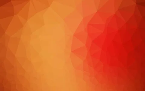 Light Red, Yellow vector blurry triangle pattern. Stock Illustration