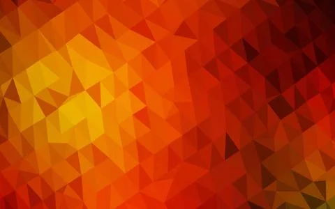 Light Red, Yellow vector blurry triangle pattern. 스톡 일러스트