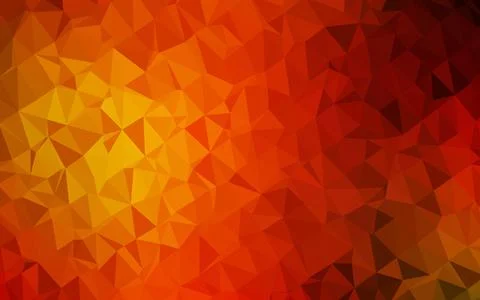 Light Red, Yellow vector blurry triangle pattern. Stock Illustration
