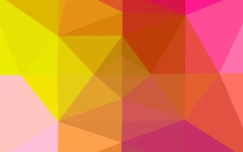 Light Red, Yellow vector blurry triangle pattern. Illustrazione stock