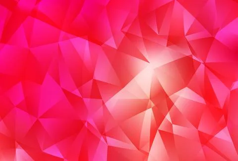 Light Red, Yellow vector gradient triangles pattern. Illustrazione stock