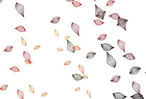 Light Red, Yellow vector hand painted pattern. Stock Illustration