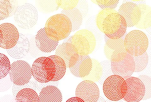 Light Red, Yellow vector layout with circle shapes. イラスト素材