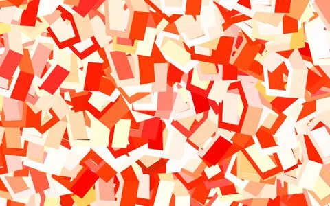 Light Red, Yellow vector layout with hexagonal shapes. Stock Illustration