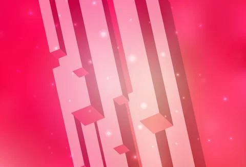 Light Red, Yellow vector layout with lines, rectangles. Illustrazione stock