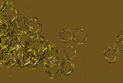 Light Red, Yellow vector pattern with spheres. Stock Illustration