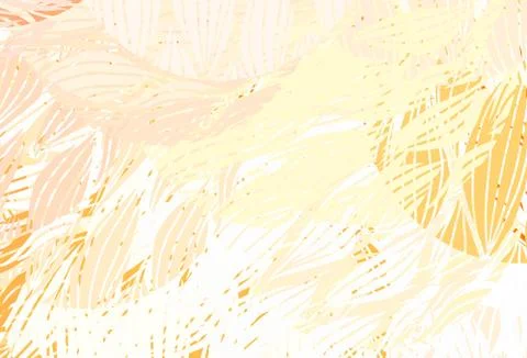 Light Red, Yellow vector pattern with random forms. Illustrazione stock