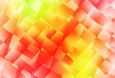 Light Red, Yellow vector pattern in square style. Stock Illustration