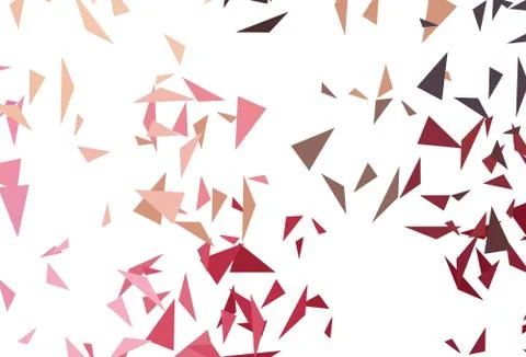 Light Red, Yellow vector pattern with polygonal style. Stock Illustration