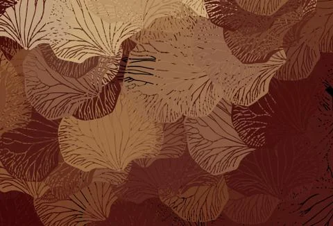 Light Red, Yellow vector pattern with random forms. Stock Illustration