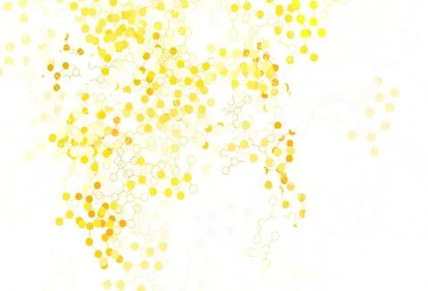 Light Red, Yellow vector pattern with artificial intelligence network. Stock Illustration