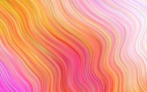 Light Red, Yellow vector pattern with liquid shapes. Illustrazione stock