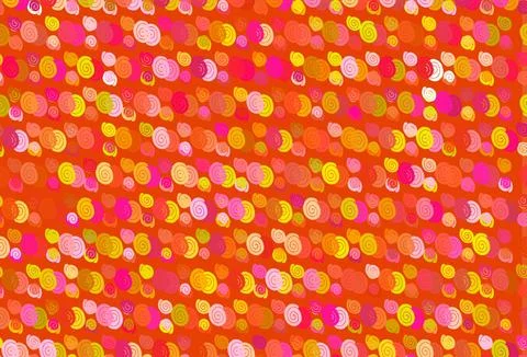 Light Red, Yellow vector pattern with lamp shapes. Stock Illustration