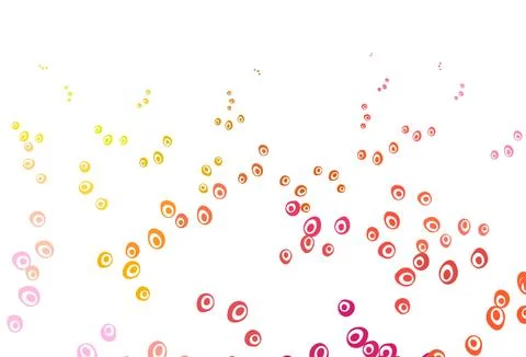 Light Red, Yellow vector pattern with spheres. Stockillustratie