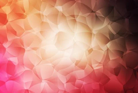 Light Red, Yellow vector pattern with random forms. Illustrazione stock