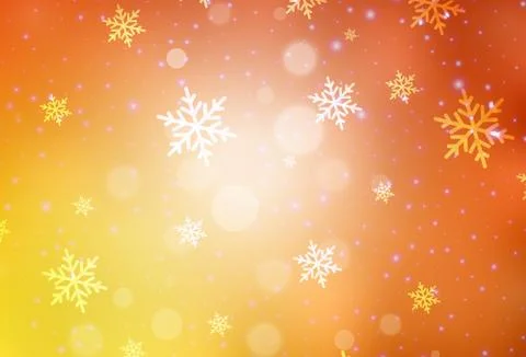 Light Red, Yellow vector pattern in Christmas style. Stock Illustration