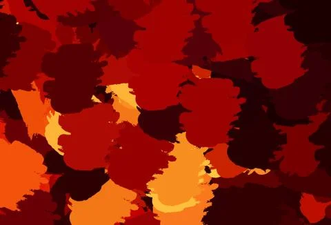 Light Red, Yellow vector pattern with random forms. Illustrazione stock