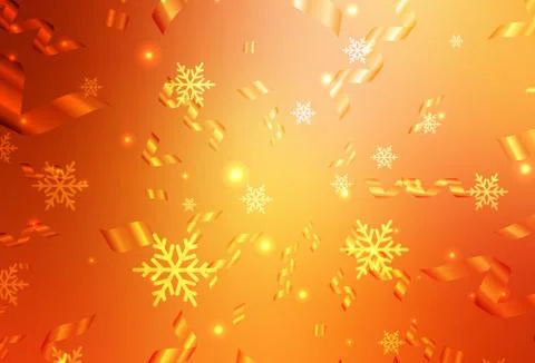 Light Red, Yellow vector pattern in Christmas style. Illustrazione stock