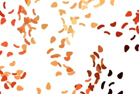 Light Red, Yellow vector pattern with chaotic shapes. Stock Illustration