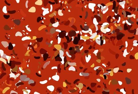 Light red, yellow vector pattern with chaotic shapes. 스톡 일러스트