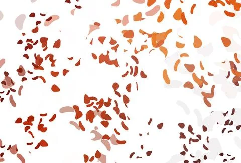 Light Red, Yellow vector pattern with chaotic shapes. Stock Illustration