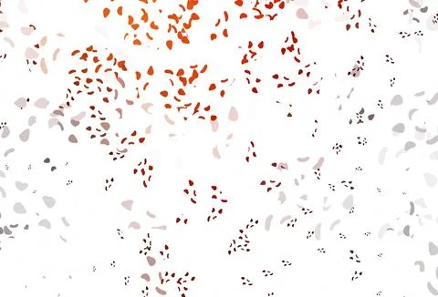 Light red, yellow vector pattern with chaotic shapes. Stock Illustration