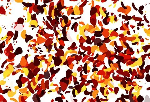Light Red, Yellow vector pattern with chaotic shapes. Stock Illustration