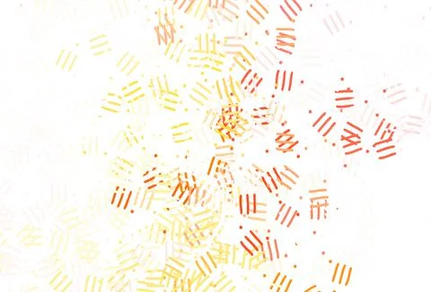 Light Red, Yellow vector pattern with sharp lines, dots. Illustrazione stock