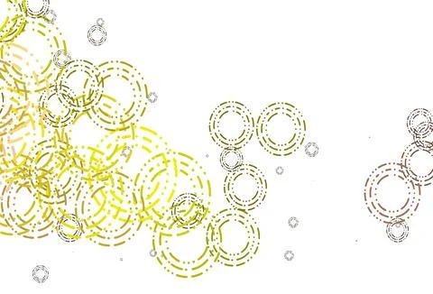 Light Red, Yellow vector pattern with spheres. Stock Illustration