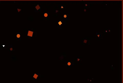 Light Red, Yellow vector pattern in polygonal style with circles. Stock Illustration