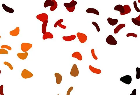 Light Red, Yellow vector pattern with chaotic shapes. Stock Illustration
