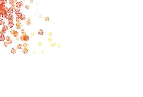 Light Red, Yellow vector pattern with random forms. Illustrazione stock