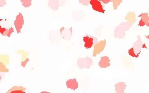 Light Red, Yellow vector pattern with random forms. Stock Illustration