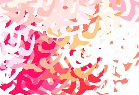 Light Red, Yellow vector pattern with random forms. Illustrazione stock
